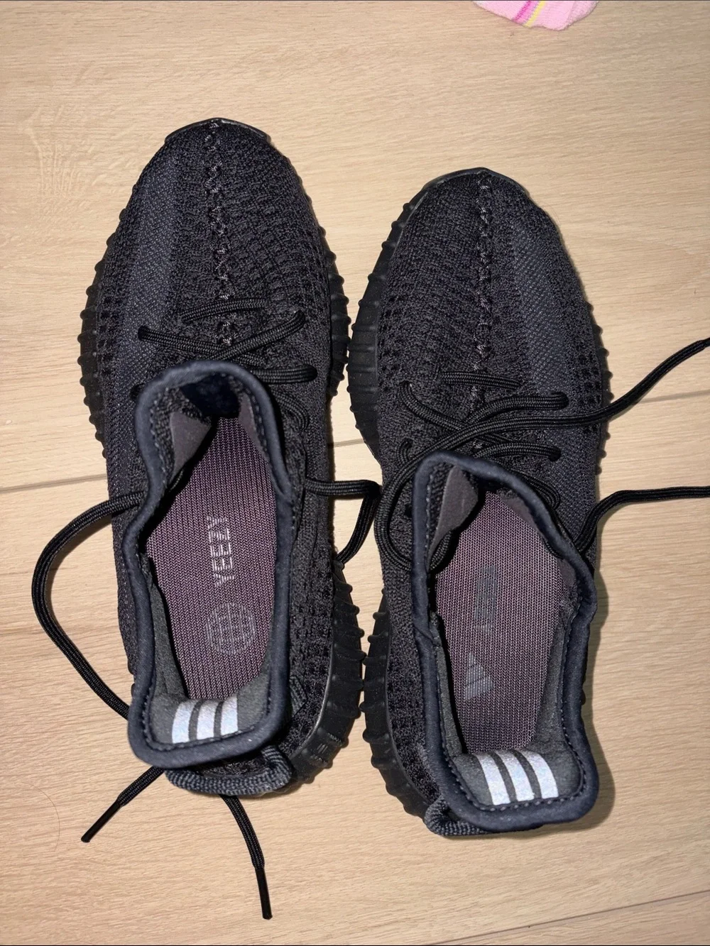 Men's Black Knit Lace-Up Sneakers